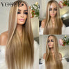 Highlight Brown Honey Blonde Brazilian Virgin Human Hair Lace Closure Wigs Transparent Lace Front Women Wig Pre Plucked On Sale - MAGUSTA BEAUTY
