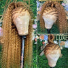 Highlight Honey Brown 13x4 Curly Lace Front Wig Glueless Human Hair Wigs Ombre 13x6 HD Deep Wave Lace Frontal Wig For Women Sale - MAGUSTA BEAUTY