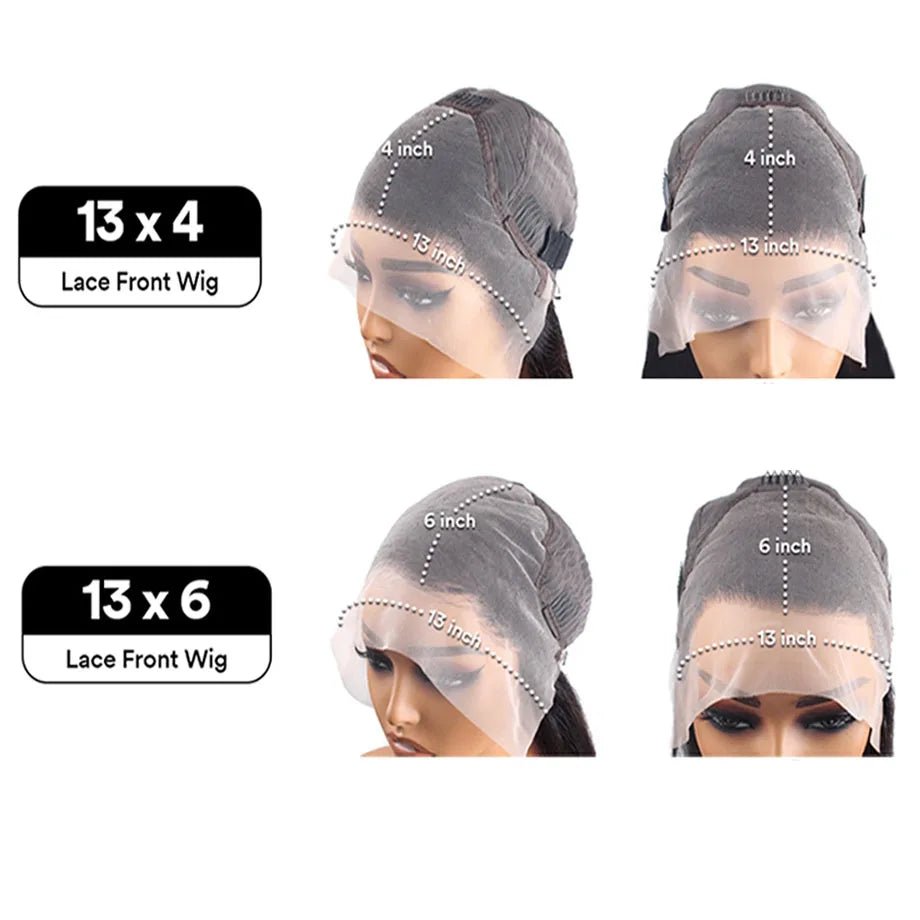 Highlight Wig Human Hair Ombre HD Lace Wig 13x6 Human Hair Deep Wave Frontal Wig Brazilian 13x4 Water Wave Curly Wigs For Women - MAGUSTA BEAUTY