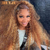 Highlight Wig Human Hair Ombre HD Lace Wig 13x6 Human Hair Deep Wave Frontal Wig Brazilian 13x4 Water Wave Curly Wigs For Women - MAGUSTA BEAUTY