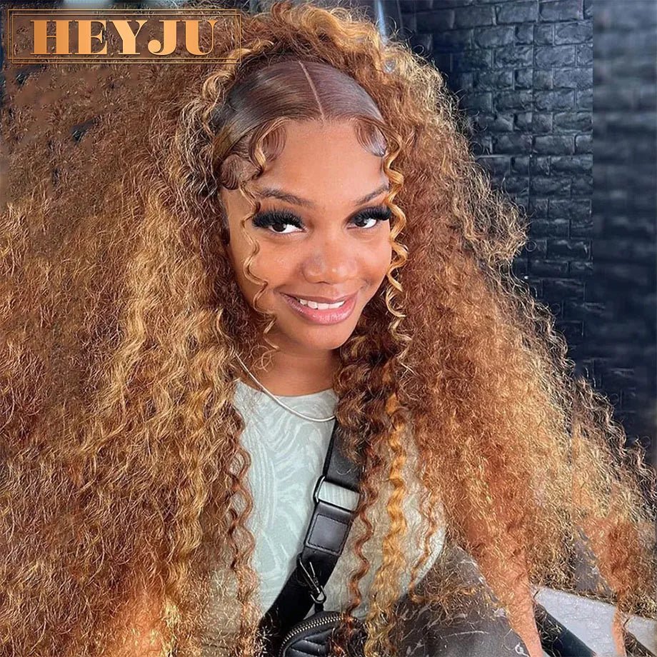 Highlight Wig Human Hair Ombre HD Lace Wig 13x6 Human Hair Deep Wave Frontal Wig Brazilian 13x4 Water Wave Curly Wigs For Women - MAGUSTA BEAUTY