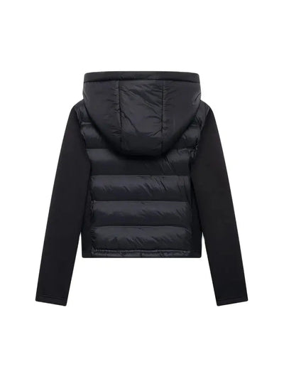 Hooded Patchwork Padded Jacket Coat with Pockets for Women, Long Sleeve, Front Zipper, Female Outerwear, Chic Tops, Fashion - MAGUSTA BEAUTY