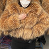 HOOOFUR Faux Fur Coat Women's Jacket Winter Fashion Warm Thick Fox Raccoon Leather Brown Plus Size Especially Fake Fur Cold Coat - MAGUSTA BEAUTY