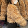 HOOOFUR Faux Fur Coat Women's Jacket Winter Fashion Warm Thick Fox Raccoon Leather Brown Plus Size Especially Fake Fur Cold Coat - MAGUSTA BEAUTY