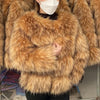 HOOOFUR Faux Fur Coat Women's Jacket Winter Fashion Warm Thick Fox Raccoon Leather Brown Plus Size Especially Fake Fur Cold Coat - MAGUSTA BEAUTY