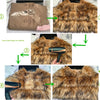 HOOOFUR Faux Fur Coat Women's Jacket Winter Fashion Warm Thick Fox Raccoon Leather Brown Plus Size Especially Fake Fur Cold Coat - MAGUSTA BEAUTY