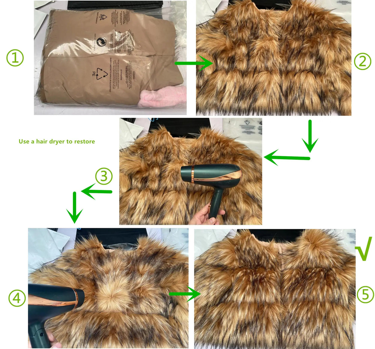 HOOOFUR Faux Fur Coat Women's Jacket Winter Fashion Warm Thick Fox Raccoon Leather Brown Plus Size Especially Fake Fur Cold Coat - MAGUSTA BEAUTY