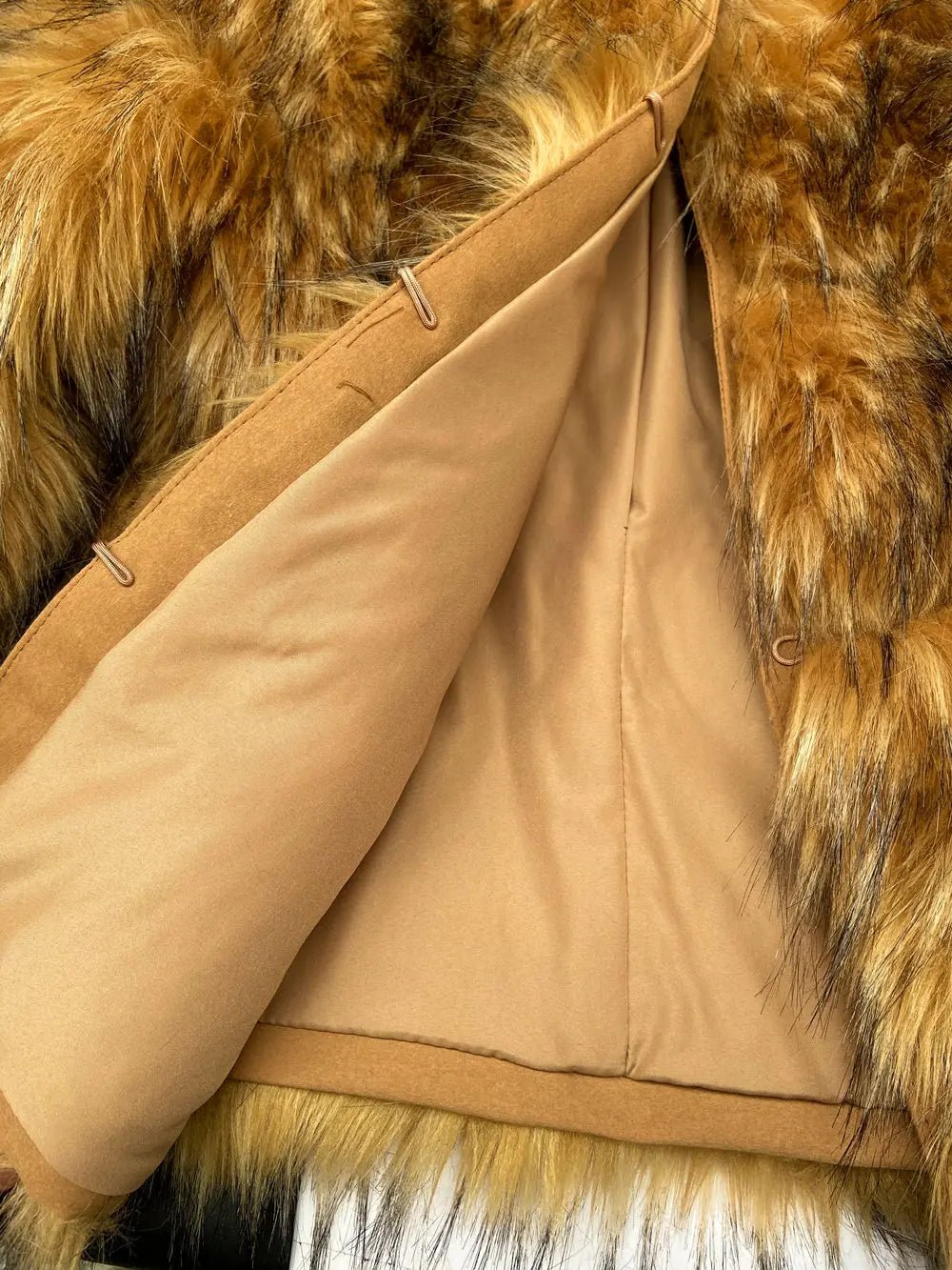 HOOOFUR Faux Fur Coat Women's Jacket Winter Fashion Warm Thick Fox Raccoon Leather Brown Plus Size Especially Fake Fur Cold Coat - MAGUSTA BEAUTY