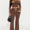 Hot girl fashion trend suit irregular side length pants long sleeved off shoulder women's clothing spring and summer - MAGUSTA BEAUTY