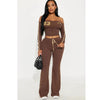 Hot girl fashion trend suit irregular side length pants long sleeved off shoulder women's clothing spring and summer - MAGUSTA BEAUTY