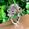Huitan Aesthetic Design Women's Wedding Rings with Brilliant Cubic Zirconia Stone Graceful Proposal Engage Rings Fashion Jewelry - MAGUSTA BEAUTY