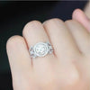 Huitan Aesthetic Design Women's Wedding Rings with Brilliant Cubic Zirconia Stone Graceful Proposal Engage Rings Fashion Jewelry - MAGUSTA BEAUTY