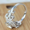 Huitan Aesthetic Design Women's Wedding Rings with Brilliant Cubic Zirconia Stone Graceful Proposal Engage Rings Fashion Jewelry - MAGUSTA BEAUTY