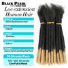 Human Hair Dreadlocks Loc Extensions Kinky Straight 100% Human Hair Dreadlocks Extensions 100% Human Hair Dreadlock Extensions - MAGUSTA BEAUTY