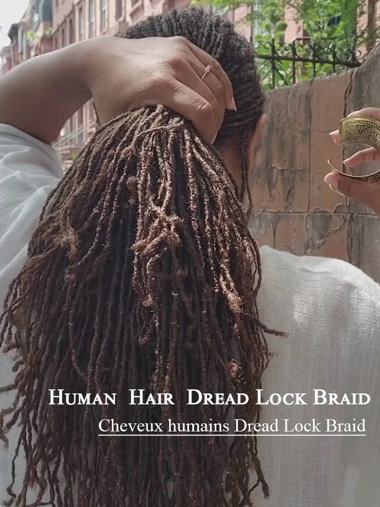 Human Hair Dreadlocks Loc Extensions Kinky Straight 100% Human Hair Dreadlocks Extensions 100% Human Hair Dreadlock Extensions - MAGUSTA BEAUTY