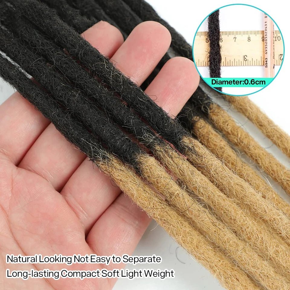 Human Hair Dreadlocks Loc Extensions Kinky Straight Wholesale Crochet Braids Brazilian Remy Hair Extensions 10 20 40 60 Strands - MAGUSTA BEAUTY