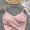  Irregular Casual Sport Camisole Women Strap Design Solid Fashion 2023 Y2K Elegant Ladies Chic Slim Tank Tops - MAGUSTA BEAUTY