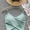  Irregular Casual Sport Camisole Women Strap Design Solid Fashion 2023 Y2K Elegant Ladies Chic Slim Tank Tops - MAGUSTA BEAUTY