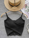  Irregular Casual Sport Camisole Women Strap Design Solid Fashion 2023 Y2K Elegant Ladies Chic Slim Tank Tops - MAGUSTA BEAUTY