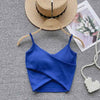  Irregular Casual Sport Camisole Women Strap Design Solid Fashion 2023 Y2K Elegant Ladies Chic Slim Tank Tops - MAGUSTA BEAUTY