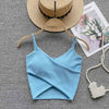  Irregular Casual Sport Camisole Women Strap Design Solid Fashion 2023 Y2K Elegant Ladies Chic Slim Tank Tops - MAGUSTA BEAUTY