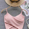  Irregular Casual Sport Camisole Women Strap Design Solid Fashion 2023 Y2K Elegant Ladies Chic Slim Tank Tops - MAGUSTA BEAUTY