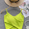  Irregular Casual Sport Camisole Women Strap Design Solid Fashion 2023 Y2K Elegant Ladies Chic Slim Tank Tops - MAGUSTA BEAUTY