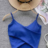  Irregular Casual Sport Camisole Women Strap Design Solid Fashion 2025 Y2K Elegant Ladies Chic Slim Tank Tops - MAGUSTA BEAUTY