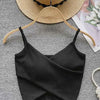  Irregular Casual Sport Camisole Women Strap Design Solid Fashion 2025 Y2K Elegant Ladies Chic Slim Tank Tops - MAGUSTA BEAUTY