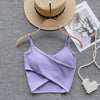  Irregular Casual Sport Camisole Women Strap Design Solid Fashion 2025 Y2K Elegant Ladies Chic Slim Tank Tops - MAGUSTA BEAUTY