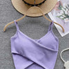  Irregular Casual Sport Camisole Women Strap Design Solid Fashion 2025 Y2K Elegant Ladies Chic Slim Tank Tops - MAGUSTA BEAUTY