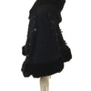 Japanese Liz Sweet Princess Faux Rabbit Fur Cape Coat Women Autumn Winter Fur Jacket Loose Clock Rhinestone Bow Hooded Coat - MAGUSTA BEAUTY
