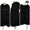 Japanese Liz Sweet Princess Faux Rabbit Fur Cape Coat Women Autumn Winter Fur Jacket Loose Clock Rhinestone Bow Hooded Coat - MAGUSTA BEAUTY