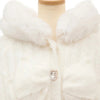 Japanese Liz Sweet Princess Faux Rabbit Fur Cape Coat Women Autumn Winter Fur Jacket Loose Clock Rhinestone Bow Hooded Coat - MAGUSTA BEAUTY