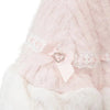 Japanese Liz Sweet Princess Faux Rabbit Fur Cape Coat Women Autumn Winter Fur Jacket Loose Clock Rhinestone Bow Hooded Coat - MAGUSTA BEAUTY