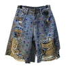 Jeans Hole Shorts Women Summer 2025 Short Pants High Waist Stretch Distressed Washed Diamonds Streetwear Straight Denims - MAGUSTA BEAUTY