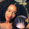 Kinky Curly U V Part Wig Human Hair No Leave Out No Glue Brazilian Deep Curly Wave U Part Human Hair Wig for Women 180% Density - MAGUSTA BEAUTY