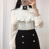 Korea Chic Tops Blusas Japan Style Elegant Hot Cute Preppy Girls Work Button White Shirts Retro Flhjlwoc Fashion Women Blouses - MAGUSTA BEAUTY
