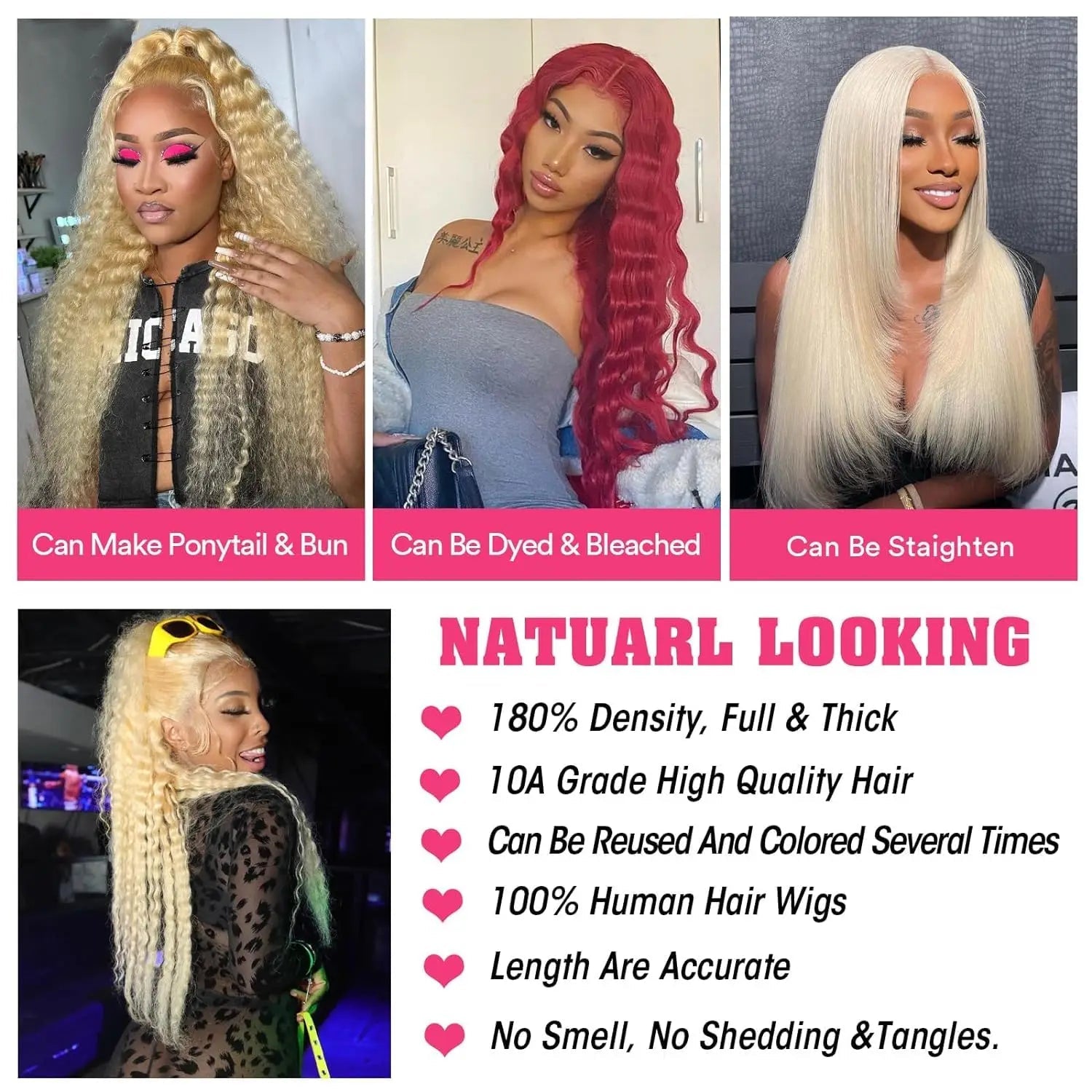 Lace Front Human Hair Wigs30 38 Inches Deep Wave Wigs 613 Honey Blonde Color 13x4 13x6 Lace Frontal Curly Wave Wigs For Woman - MAGUSTA BEAUTY