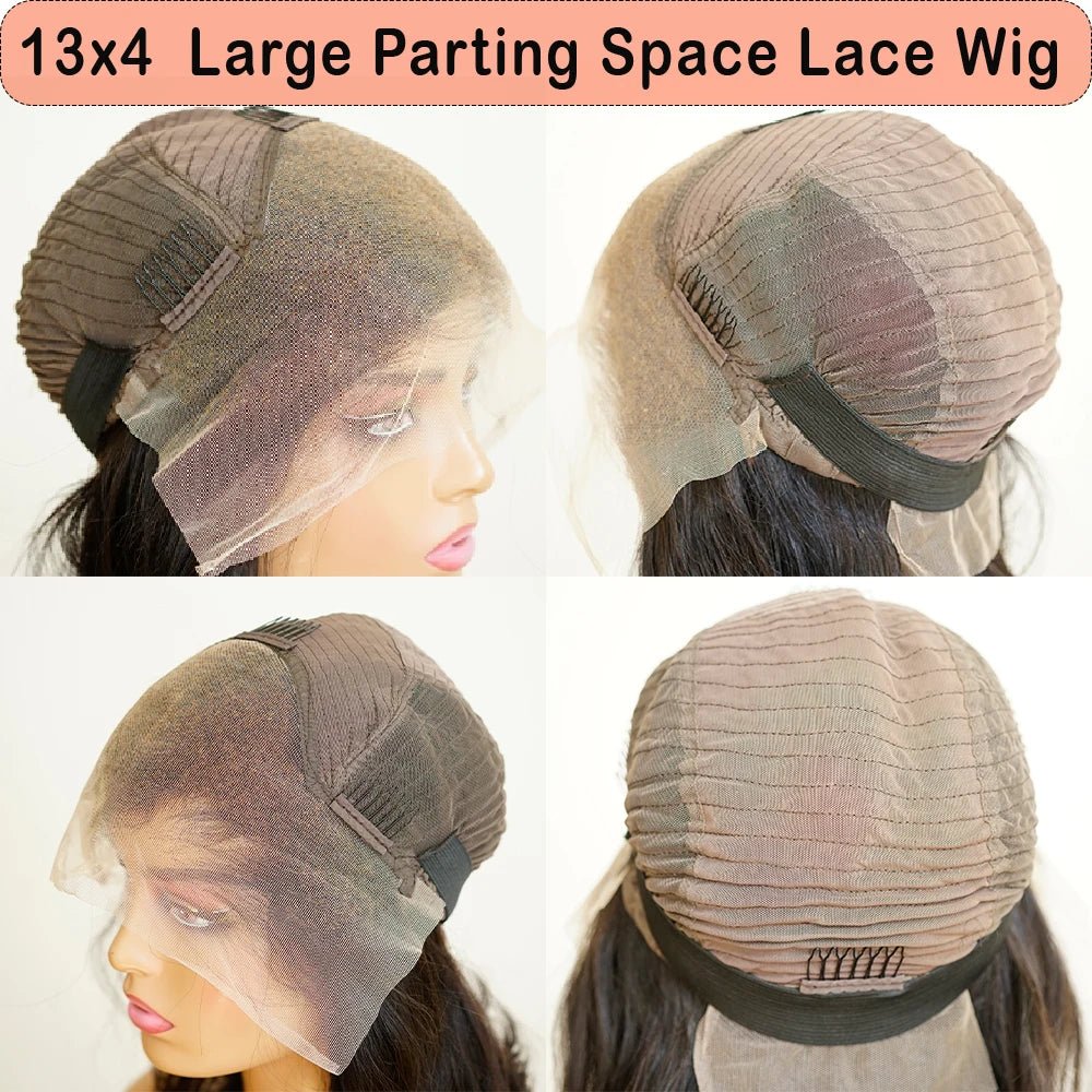 Lagos Hairline Straight Bob Human Hair Wig Short Dark Blonde 13x4 HD Lace Frontal Glueless Wigs Preplucked Ready To Wear - MAGUSTA BEAUTY