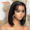 Lagos Hairline Straight Bob Human Hair Wig Short Dark Blonde 13x4 HD Lace Frontal Glueless Wigs Preplucked Ready To Wear - MAGUSTA BEAUTY