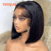Lagos Hairline Straight Bob Human Hair Wig Short Dark Blonde 13x4 HD Lace Frontal Glueless Wigs Preplucked Ready To Wear - MAGUSTA BEAUTY