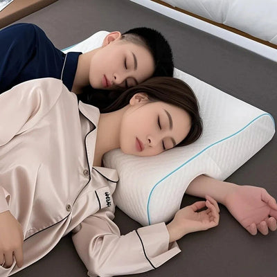 Left Right Arm Couple Pillow Orthopedic Memory Foam Protect Cervical Vertebra Release Arm Pain Pressure Pillow for Side Sleeper - MAGUSTA BEAUTY
