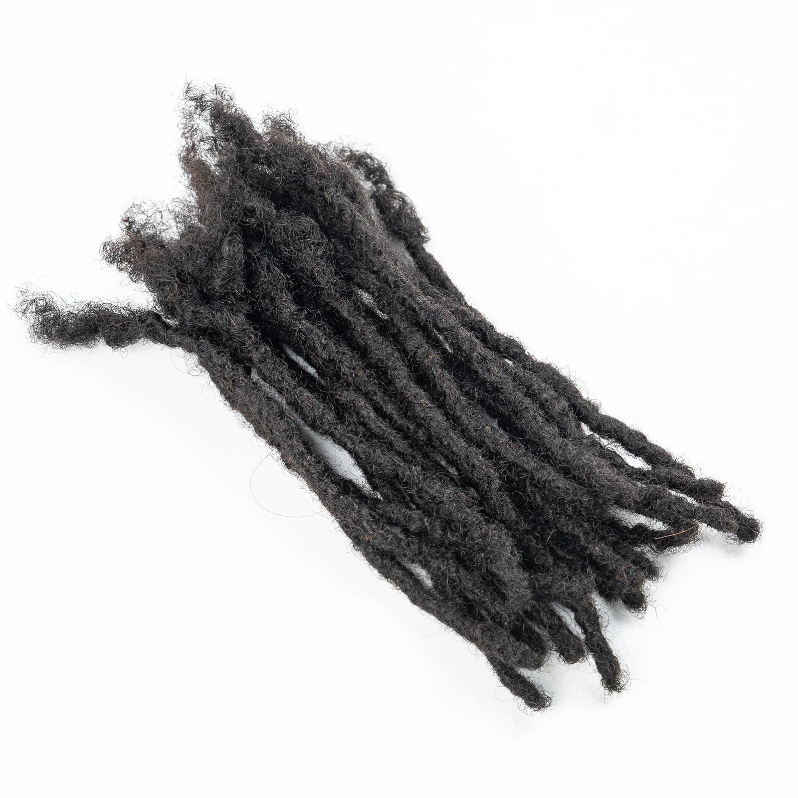 Loc Extension Human Hair 0.6cm Width 8inch 50 Strands Handmade Dreadlock Inter Extension Human Hair for Women/Men/Kids - MAGUSTA BEAUTY