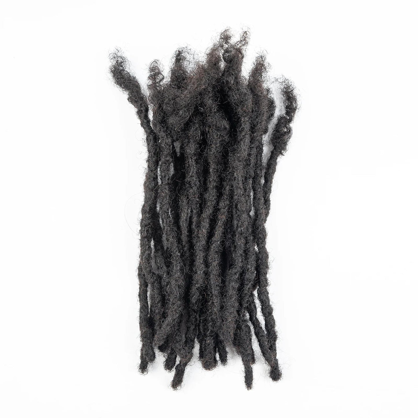 Loc Extension Human Hair 0.6cm Width 8inch 50 Strands Handmade Dreadlock Inter Extension Human Hair for Women/Men/Kids - MAGUSTA BEAUTY