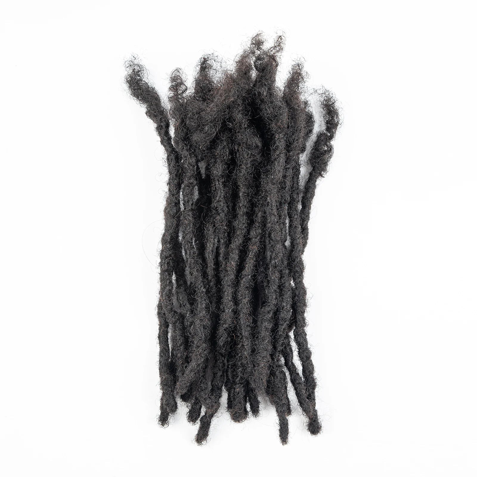 Loc Extension Human Hair 0.6cm Width 8inch 50 Strands Handmade Dreadlock Inter Extension Human Hair for Women/Men/Kids - MAGUSTA BEAUTY