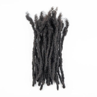 Loc Extension Human Hair 0.6cm Width 8inch 50 Strands Handmade Dreadlock Inter Extension Human Hair for Women/Men/Kids - MAGUSTA BEAUTY