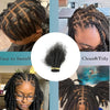 Loc Extension Human Hair 0.6cm Width 8inch 50 Strands Handmade Dreadlock Inter Extension Human Hair for Women/Men/Kids - MAGUSTA BEAUTY