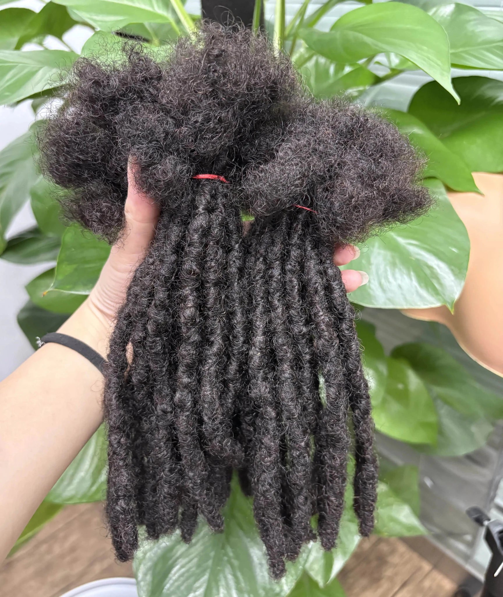 Loc Extension Human Hair 0.6cm Width 8inch 50 Strands Handmade Dreadlock Inter Extension Human Hair for Women/Men/Kids - MAGUSTA BEAUTY