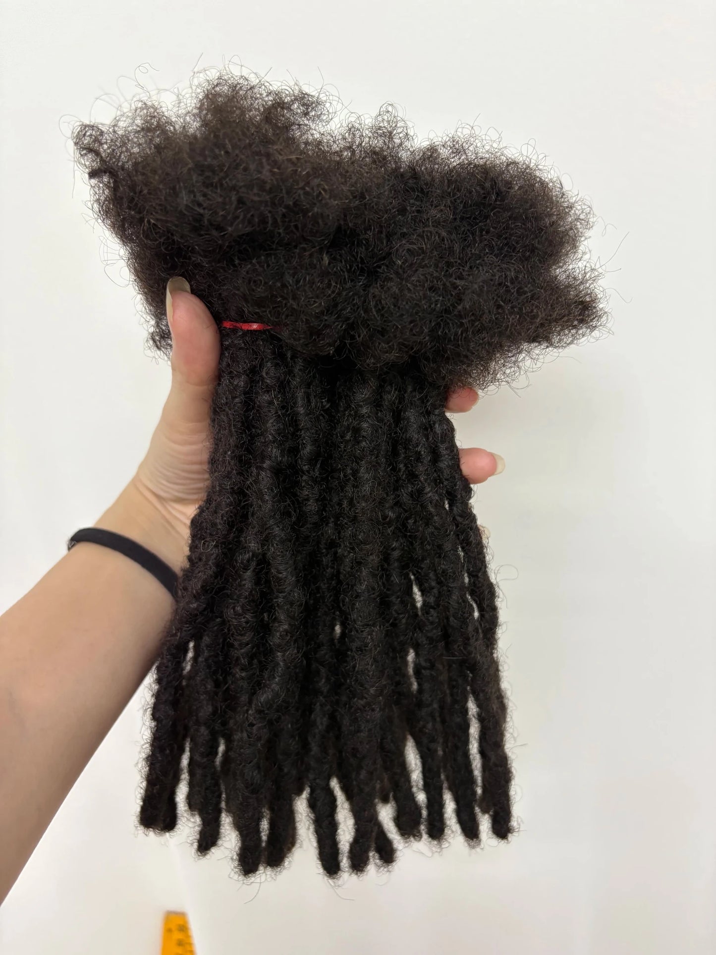 Loc Extension Human Hair 0.6cm Width 8inch 50 Strands Handmade Dreadlock Inter Extension Human Hair for Women/Men/Kids - MAGUSTA BEAUTY